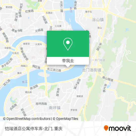 恺瑞酒店公寓停车库-北门地图