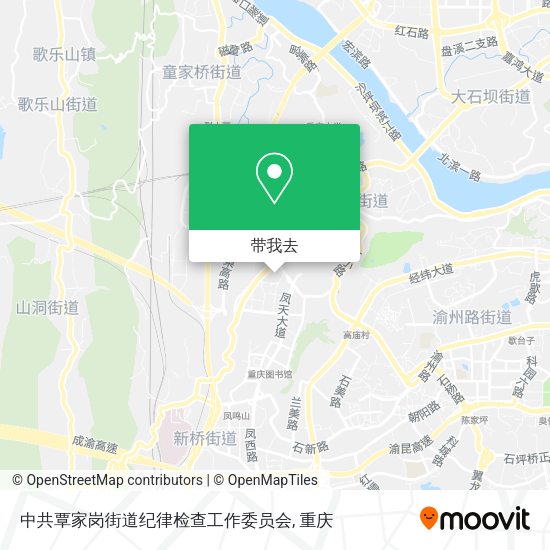中共覃家岗街道纪律检查工作委员会地图