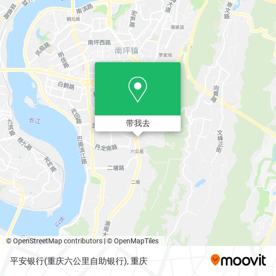 平安银行(重庆六公里自助银行)地图