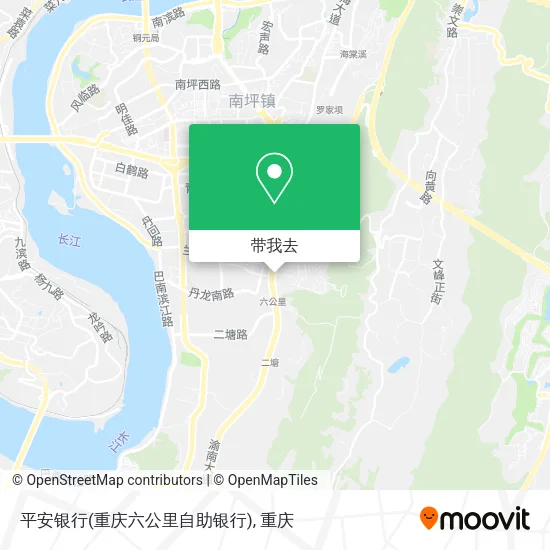 平安银行(重庆六公里自助银行)地图