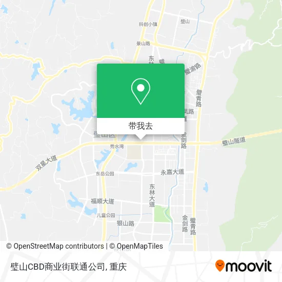 璧山CBD商业街联通公司地图