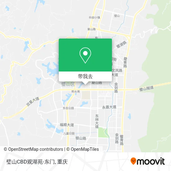 璧山CBD观湖苑-东门地图