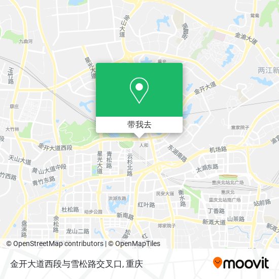 金开大道西段与雪松路交叉口地图