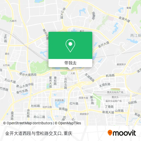 金开大道西段与雪松路交叉口地图