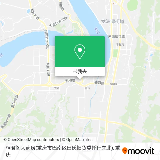 桐君阁大药房(重庆市巴南区田氏旧货委托行东北)地图