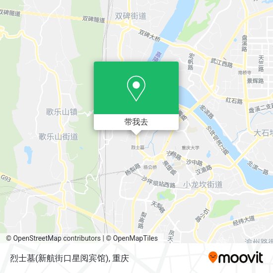 烈士墓(新航街口星阅宾馆)地图