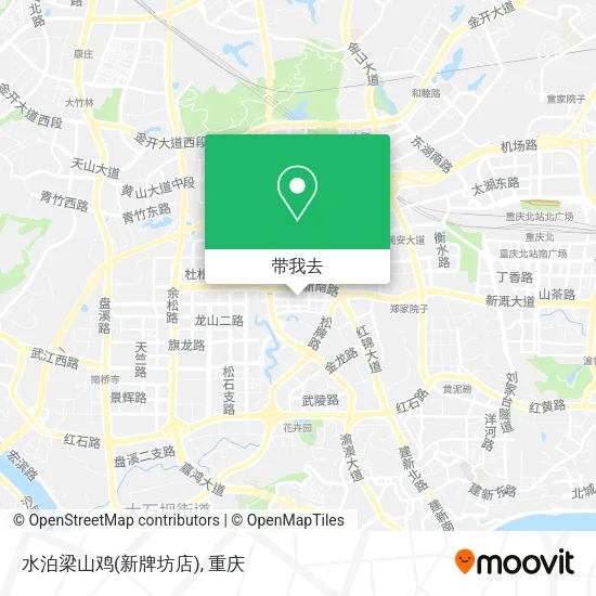 水泊梁山鸡(新牌坊店)地图