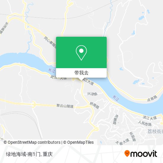 绿地海域-南1门地图