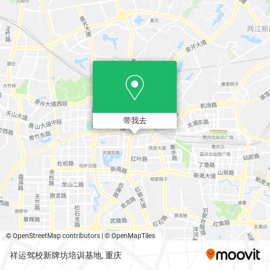 祥运驾校新牌坊培训基地地图