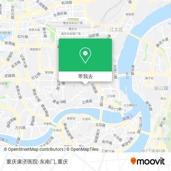 重庆康济医院-东南门地图