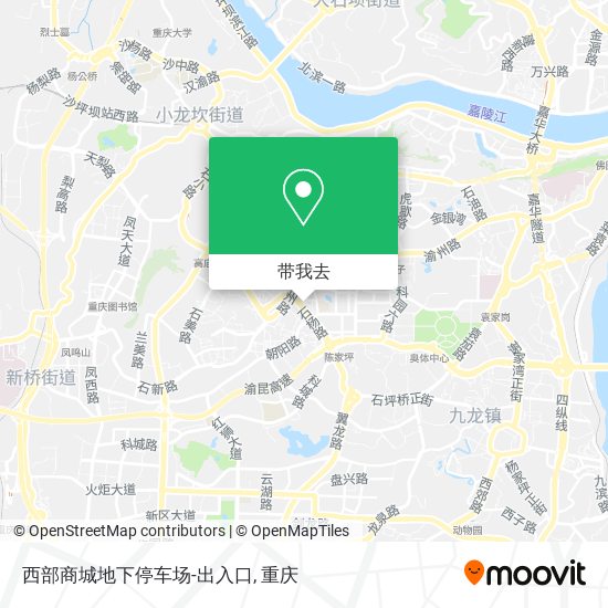 西部商城地下停车场-出入口地图
