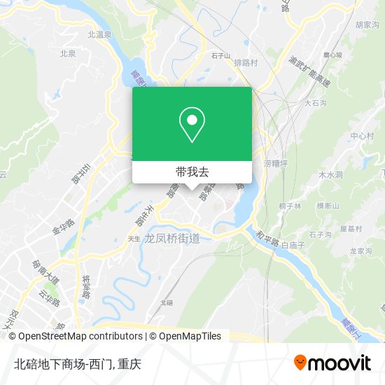 北碚地下商场-西门地图