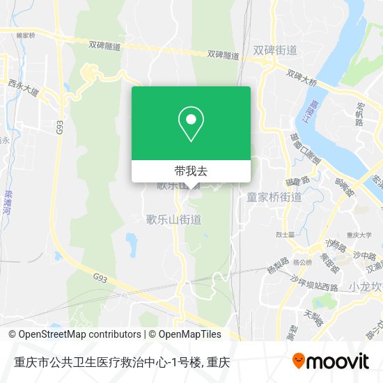 重庆市公共卫生医疗救治中心-1号楼地图