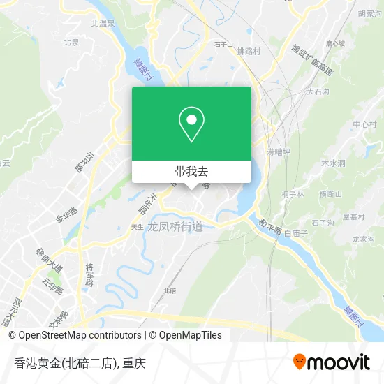 香港黄金(北碚二店)地图
