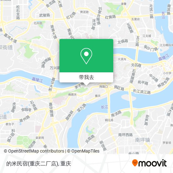 的米民宿(重庆二厂店)地图