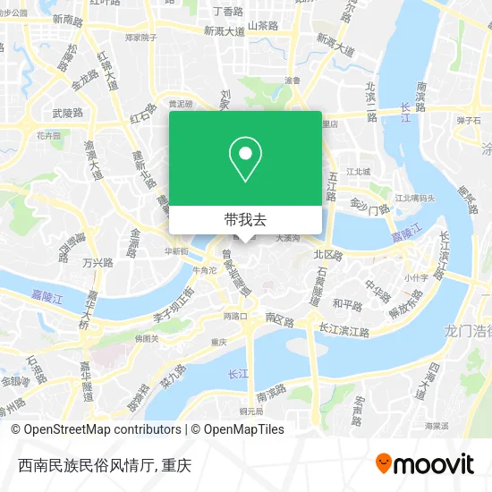 西南民族民俗风情厅地图