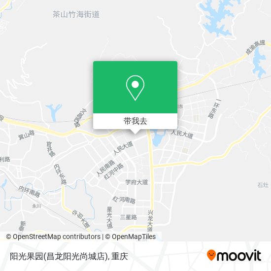 阳光果园(昌龙阳光尚城店)地图