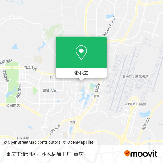 重庆市渝北区正胜木材加工厂地图