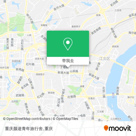 重庆颜途青年旅行舍地图