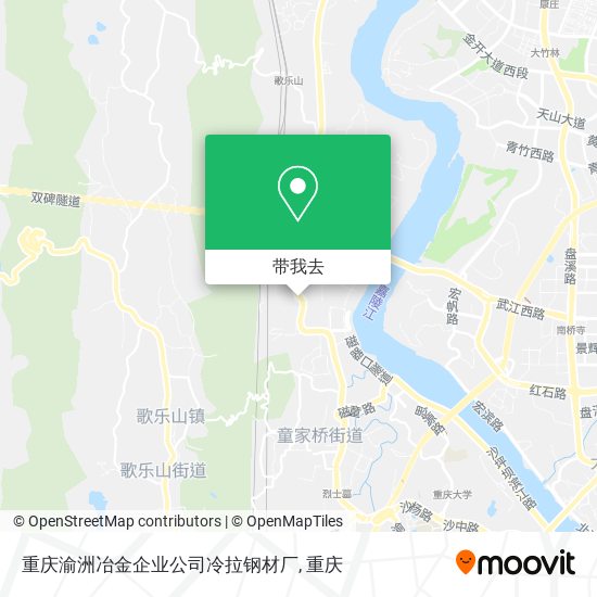 重庆渝洲冶金企业公司冷拉钢材厂地图