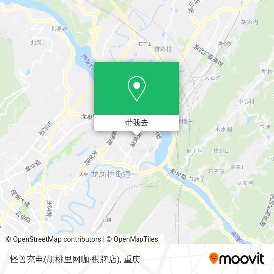 怪兽充电(胡桃里网咖·棋牌店)地图