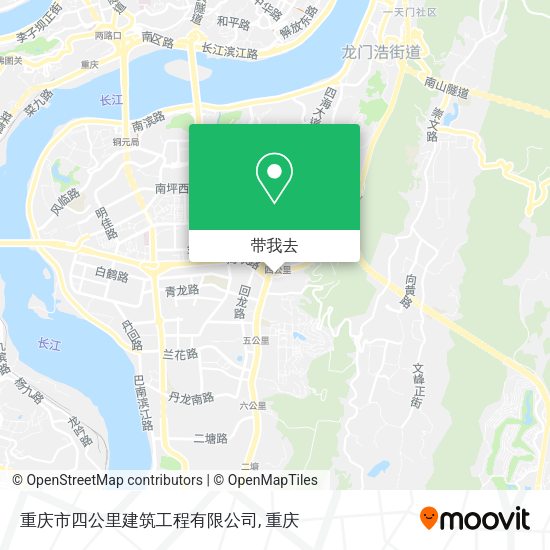 重庆市四公里建筑工程有限公司地图