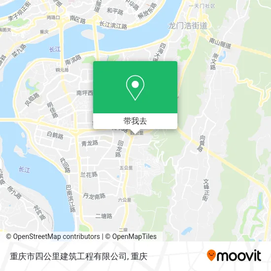 重庆市四公里建筑工程有限公司地图