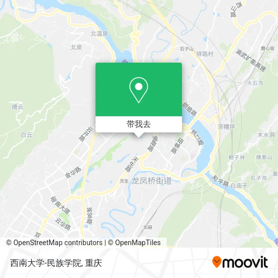 西南大学-民族学院地图