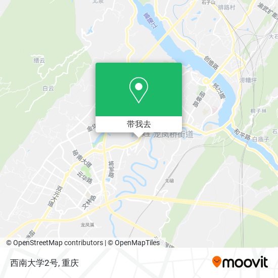 西南大学2号地图