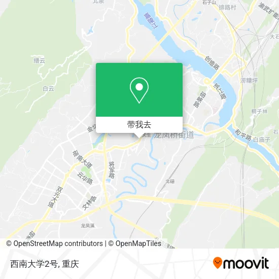 西南大学2号地图