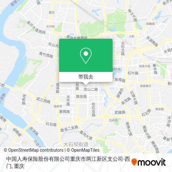 中国人寿保险股份有限公司重庆市两江新区支公司-西门地图