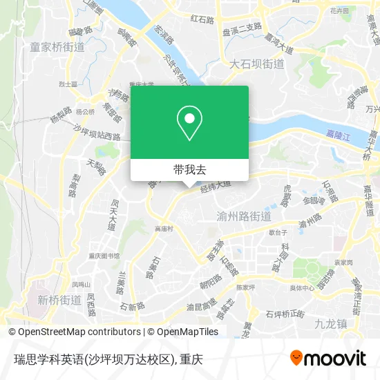 瑞思学科英语(沙坪坝万达校区)地图