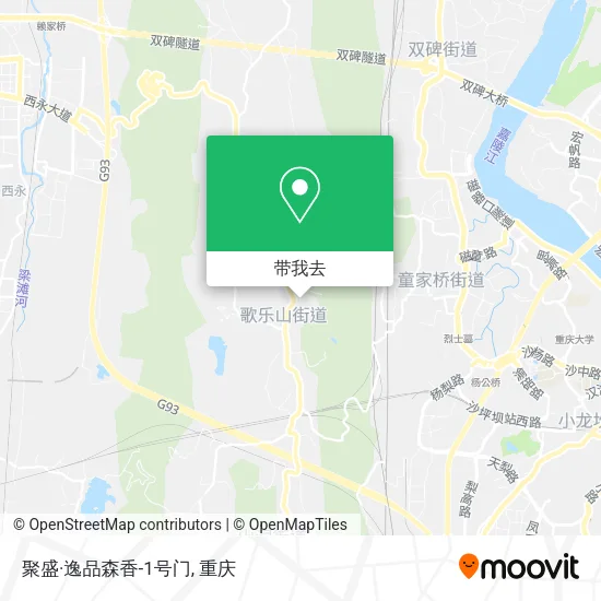 聚盛·逸品森香-1号门地图