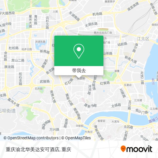 重庆渝北华美达安可酒店地图