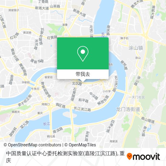 中国质量认证中心委托检测实验室(嘉陵江滨江路)地图