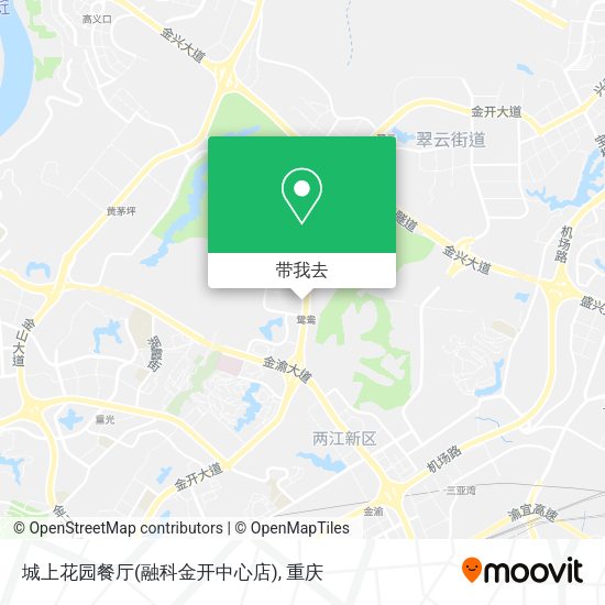 城上花园餐厅(融科金开中心店)地图