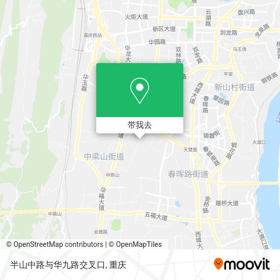 半山中路与华九路交叉口地图