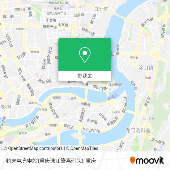 特来电充电站(重庆珠江鎏嘉码头)地图