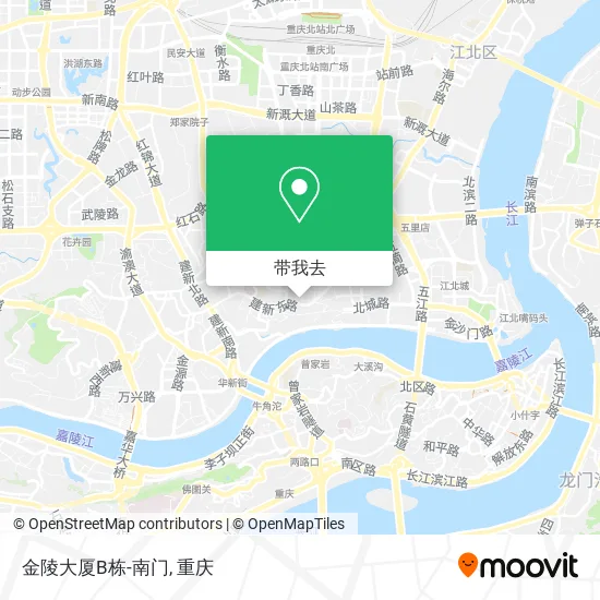 金陵大厦B栋-南门地图