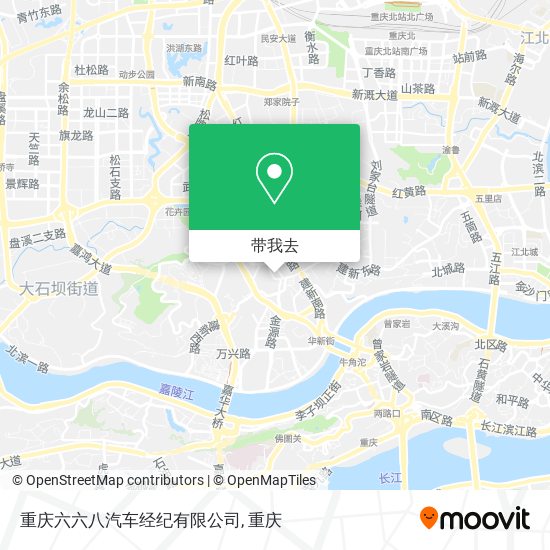 重庆六六八汽车经纪有限公司地图