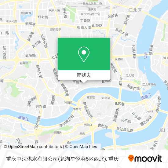 重庆中法供水有限公司(龙湖星悦荟5区西北)地图