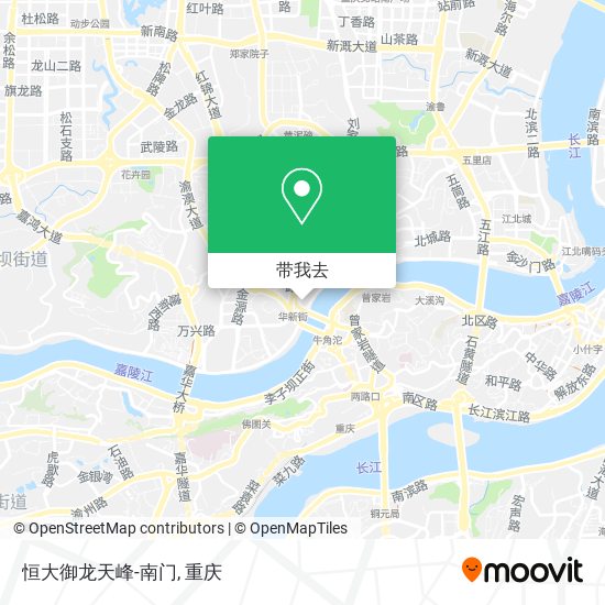 恒大御龙天峰-南门地图
