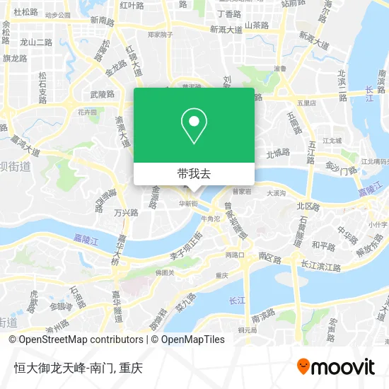 恒大御龙天峰-南门地图