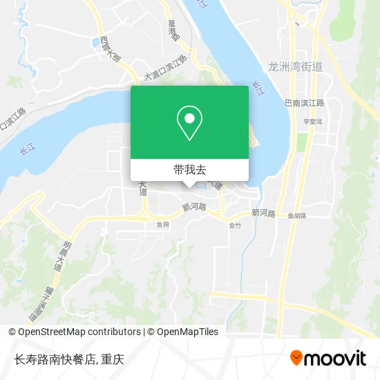 长寿路南快餐店地图