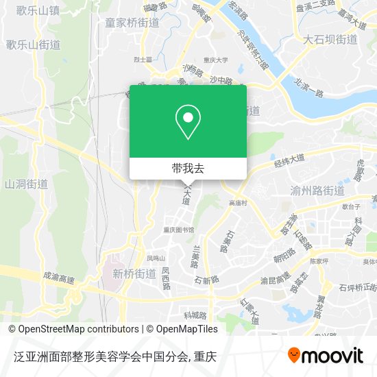 泛亚洲面部整形美容学会中国分会地图