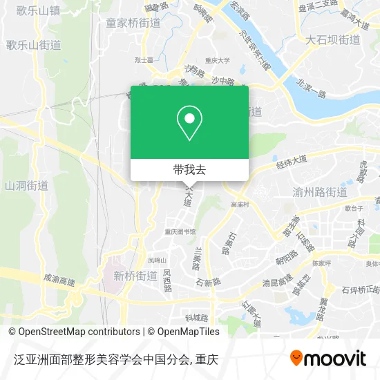 泛亚洲面部整形美容学会中国分会地图