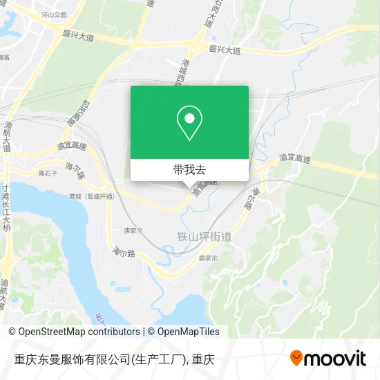 重庆东曼服饰有限公司(生产工厂)地图