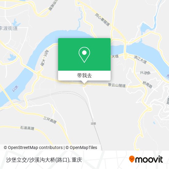 沙堡立交/沙溪沟大桥(路口)地图