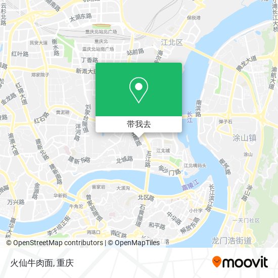 火仙牛肉面地图
