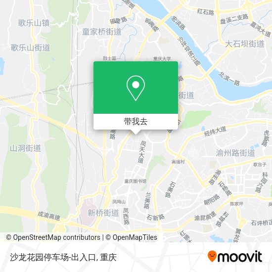 沙龙花园停车场-出入口地图
